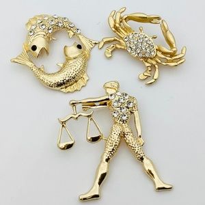 Brooch Zodiac Sign